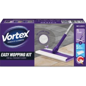 Puhastusmopp + 5 kuivpuhastuslappi Vortex