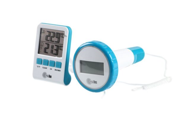 Veetermomeeter juhtmevaba valge 9,7x9,7x h18,5cm