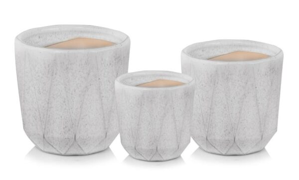 Lillepott Mood Ø16x h17cm valge terrazzo