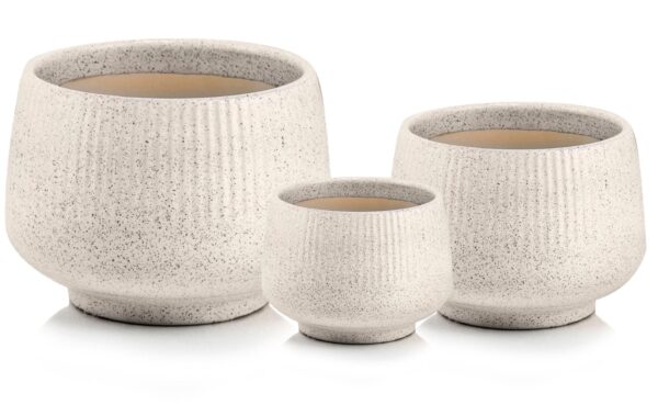 Lillepott Mood Ø26x h18cm kreem terrazzo