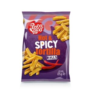 Maisisnäkk Poco Loco Rolls vürtsikas 125g