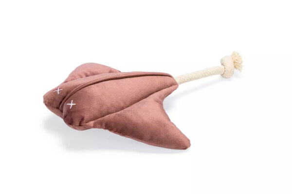 Mänguasi koerale raidkala roosa 19cm