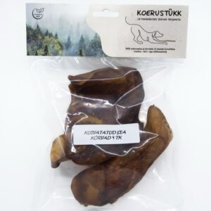 Koerustükk maiustus koerale sea kõrvad 4tk/pk