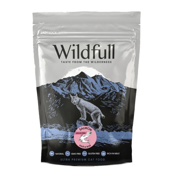 Wildfull kuivtoit kassile Salmon Hair & Skin 400g