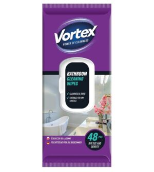 Niisked puhastuslapid vannitoale, suletav pakend, 48tk/pk