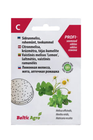 Maitsetaimede seemnekettad sidrunmeliss, rohemünt, kummel