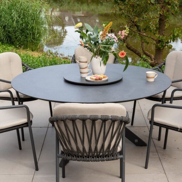 Aialaud Locarno + keerlev plaat antratsiit 160x72,5cm