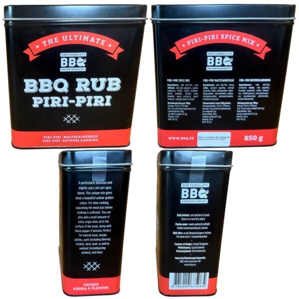 BBQ Rub piri-piri maitseainesegu 850g