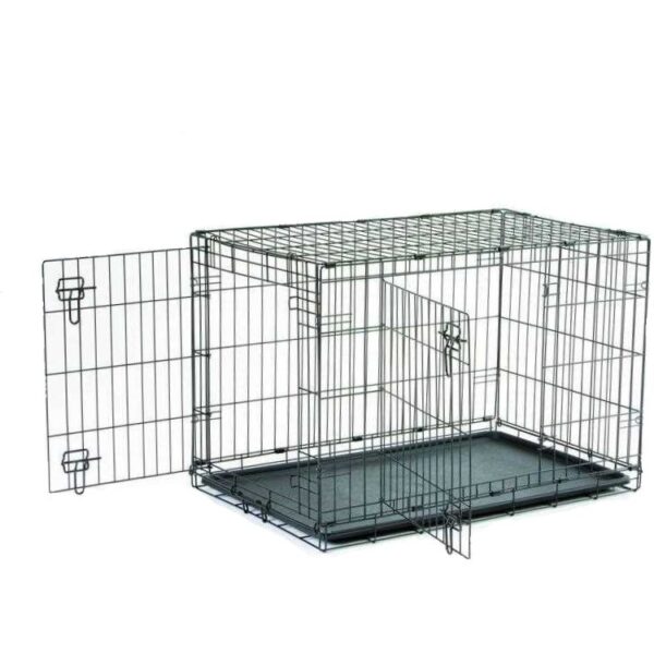 Metallpuur koerale Cottage XL must 107x72x h79cm