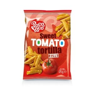Maisisnäkk Poco Loco Rolls tomatimaitseline 125g