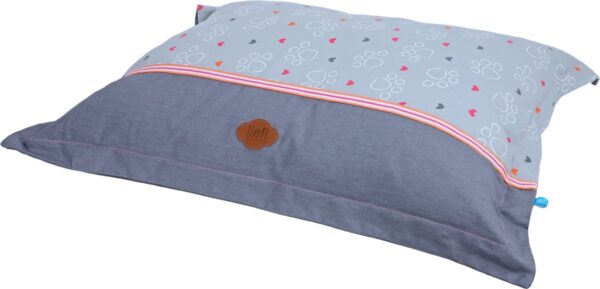 Pesa koerale Volant hall/roosa 120x90x h17cm