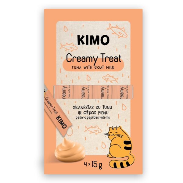 Kimo maiustus kassile Tuna with Goat Milk 4x15g