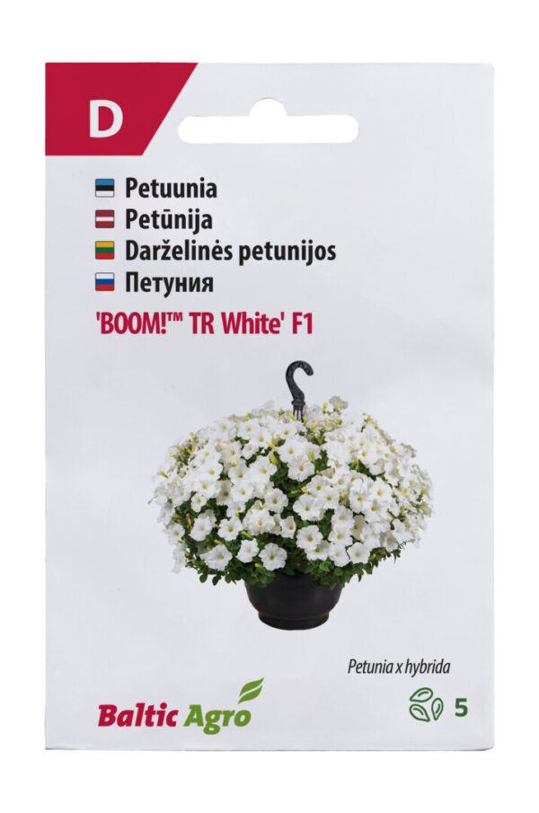 Petuunia 'BOOM! TR White' F1 5s