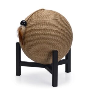 Kraapimiskera kassile Tyra metalljalal pruun Ø27x h33cm