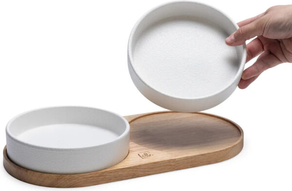 Sööginõu kassile Lojs alusel valge 2x400ml