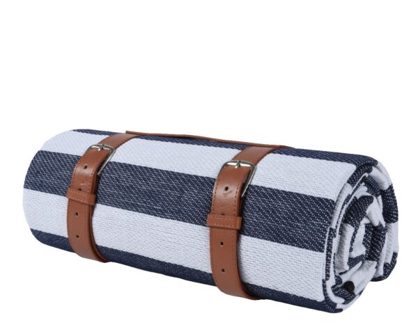 Piknikutekk must/valge 150x200cm