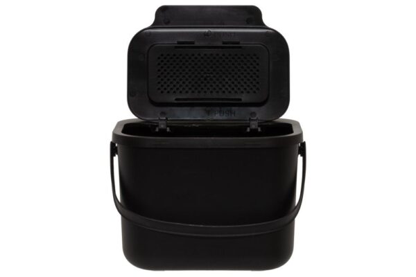 Biojäätmete konteiner must 6L