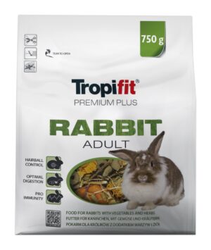 Tropifit täissööt küülikutele Premium Plus Rabbit 750g