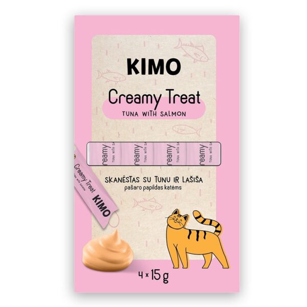 Kimo maiustus kassile Tuna with Salmon 4x15g