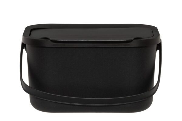 Biojäätmete konteiner must 4,5L