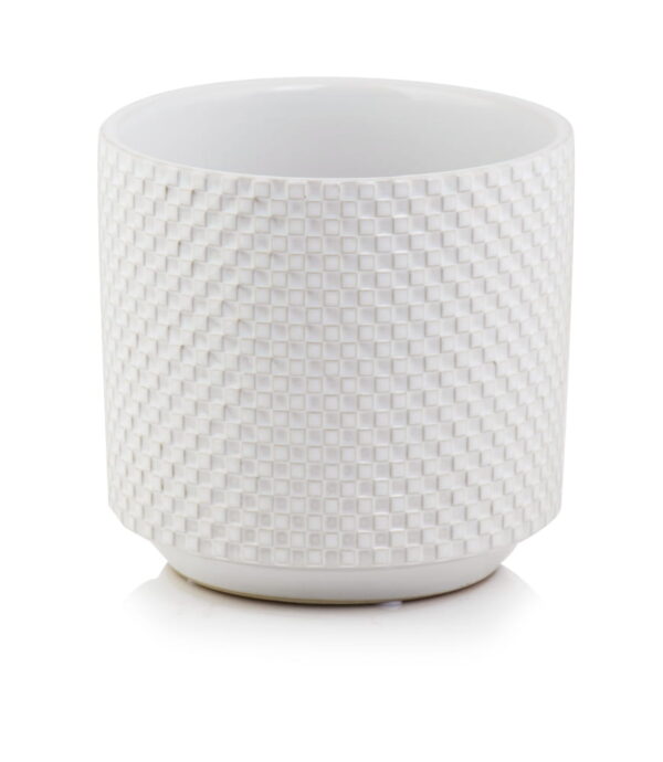 Lillepott Barcelona Ø13x h13cm valge