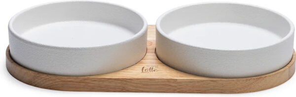 Sööginõu kassile Lojs alusel valge 2x400ml