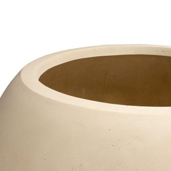 Lillepott Polystona Globe Ø80x h57cm kreem