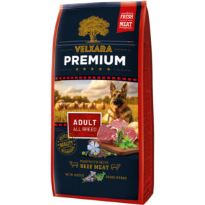 Velxara kuivtoit täiskasvanud koerale Premium veisega 12 kg