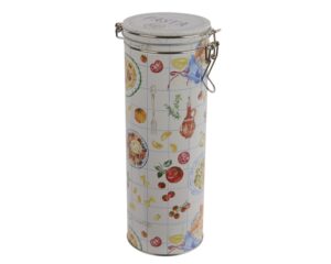 Hoiupurk metallist valge Ø9,5x h27cm