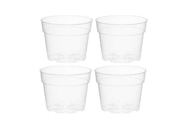 Istutuspott 15cm läbipaistev 4tk