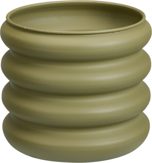 Lillepott tsink Ø25x h22,5 roheline