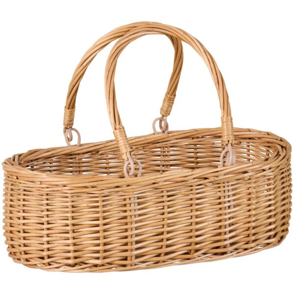 Punutud korv sangadega 38x20x h12cm