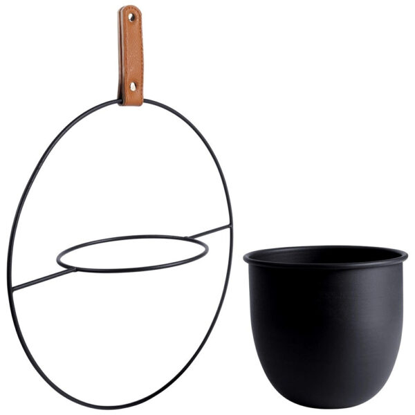 Lillepott metall Ø15x h14cm must