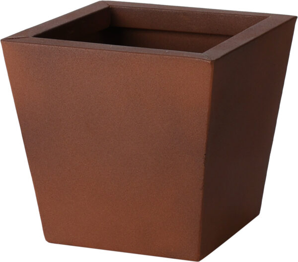 Lillepott metallist 15,3x15,3x h14,2cm roostekarva