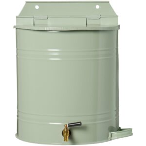 Veenõu seinale kraani ja seebihoidikuga roheline 10,5L