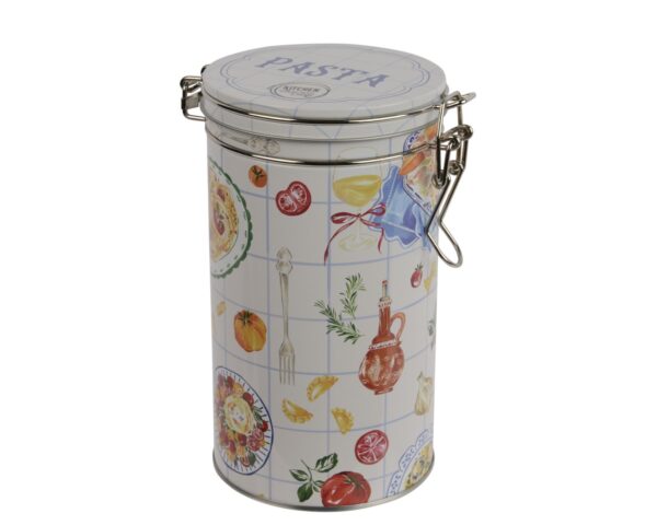 Hoiupurk metallist valge Ø9,5x h17cm