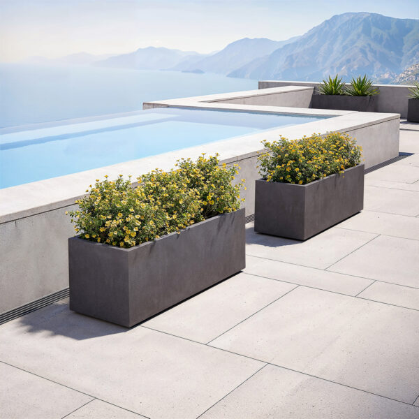 Lillepott Sidney 79,5x29,5x h29,5cm kreem