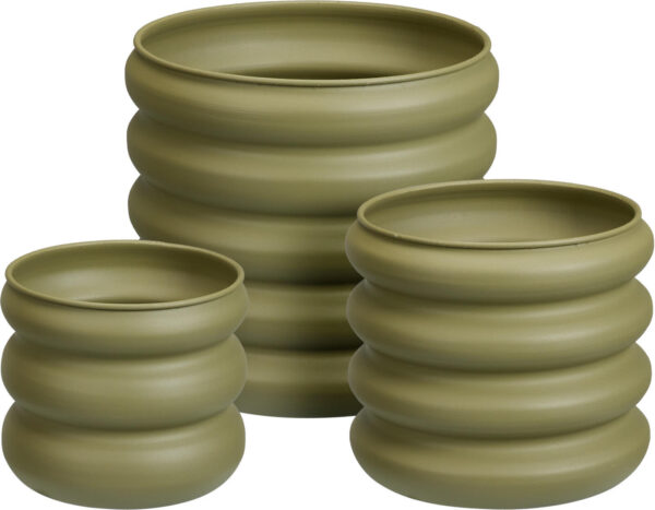 Lillepott tsink Ø25x h22,5 roheline