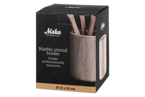 Maku hoiutops marmor beež Ø13x h16cm