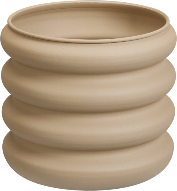 Lillepott tsink Ø25x h22,5cm beež