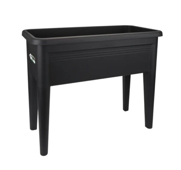 Istutuskast Green Basics jalgadega 76x37x h65cm must