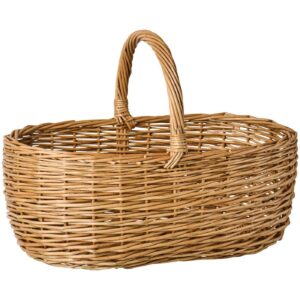 Punutud korv sangaga 60x38x h43cm