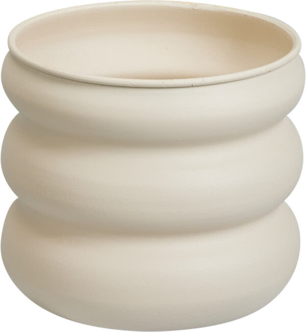 Lillepott tsink Ø20x h17,8cm kreem