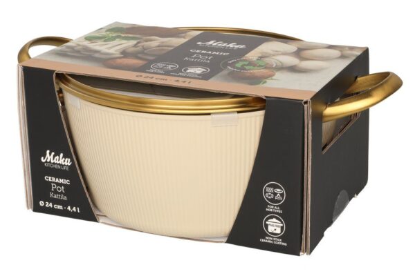 Maku keedupott beež 24cm 4,4L