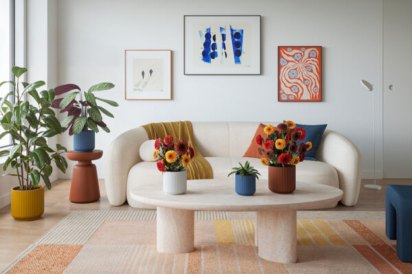 Lillepott Luna Ø15cm roosa