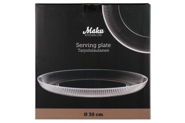 Maku serveerimistaldrik läbipaistev Ø30cm