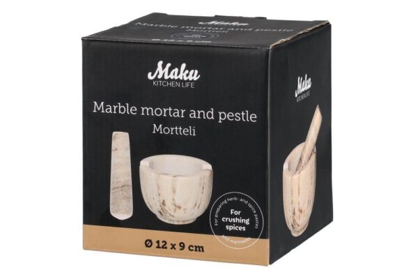 Maku uhmer marmor beež Ø12cm