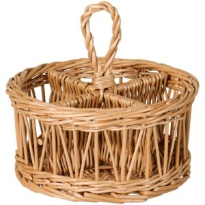 Punutud korv 4 vahega Ø20x h18cm