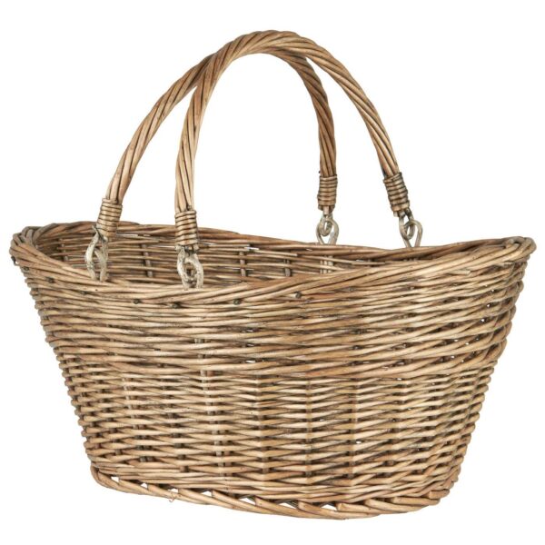 Punutud korv sangadega 40x30x h19cm