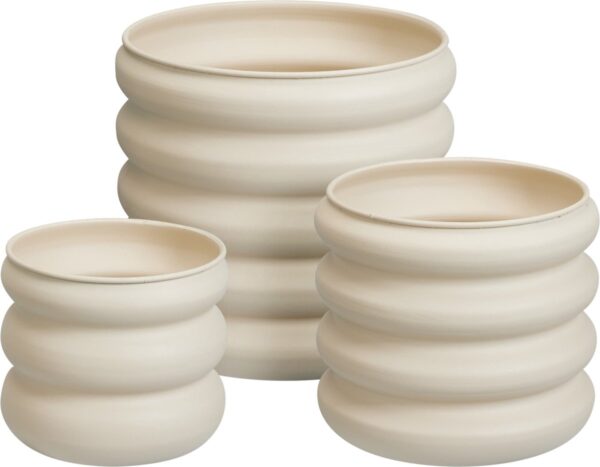 Lillepott tsink Ø25x h22,5cm kreem